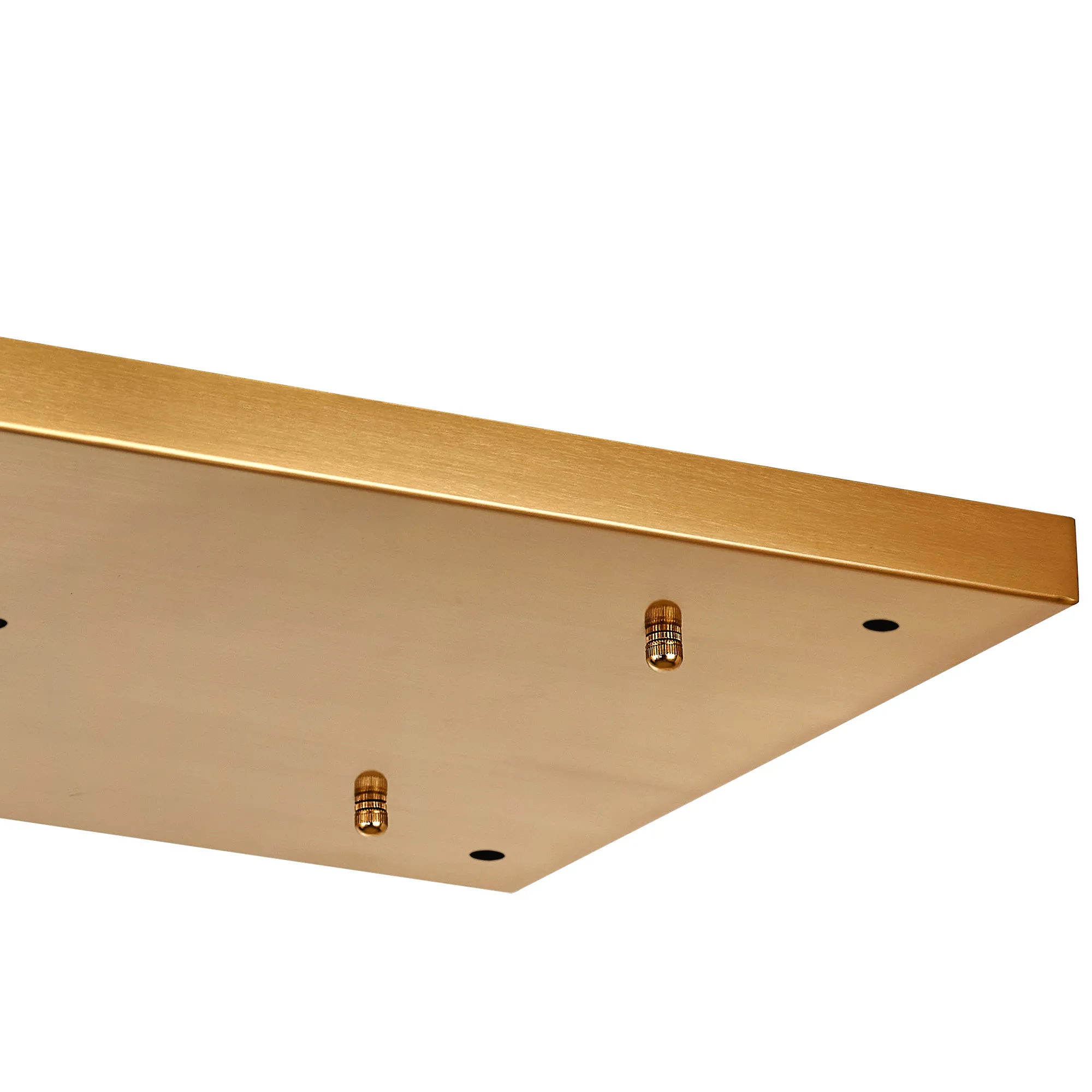 Hayes 5 Hole 550mm x 320mm Linear Rectangle Ceiling Plate Brass D0887BR  Deco Hayes Brass